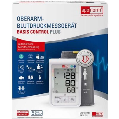 Aponorm Blutdruckmessgerät Basis Control PLUS - Medizinisches Gerät Aponorm Blutdruckmessgerät Basis Control PLUS - Medizinisches Gerät
