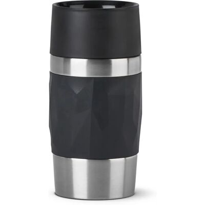 Tefal Kompakte Reisetasse - 300ml, Schwarz - Reisetasse Tefal Kompakte Reisetasse - 300ml, Schwarz - Reisetasse