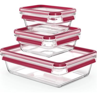Tefal MasterSeal N10509 Oppbevaringsbokser - Rød Tefal MasterSeal N10509 Oppbevaringsbokser - Rød