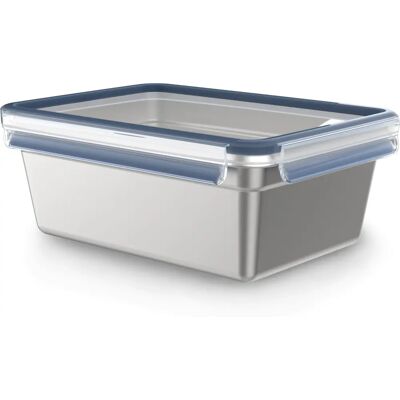 Boîte Rectangulaire Tefal MasterSeal N11507 - 3L Acier Inoxydable Bleu - Publicité Boîte Rectangulaire Tefal MasterSeal N11507 - 3L Acier Inoxydable Bleu - Publicité