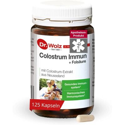Dr. Wolz Colostrum - 125 Stück - Unterstützt das Immunsystem - Hochwertiges aus Neuseeland Dr. Wolz Colostrum - 125 Stück - Unterstützt das Immunsystem - Hochwertiges aus Neuseeland