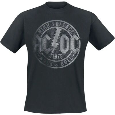 AC/DC High Voltage 1975 Kortærmet T-Shirt - Mænd - Sort AC/DC High Voltage 1975 Kortærmet T-Shirt - Mænd - Sort
