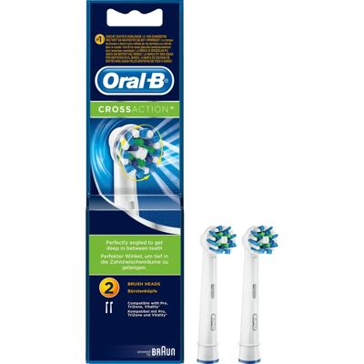 Têtes de Brosse Électrique Oral-B CrossAction - Lot de 2 - Publicité Têtes de Brosse Électrique Oral-B CrossAction - Lot de 2 - Publicité