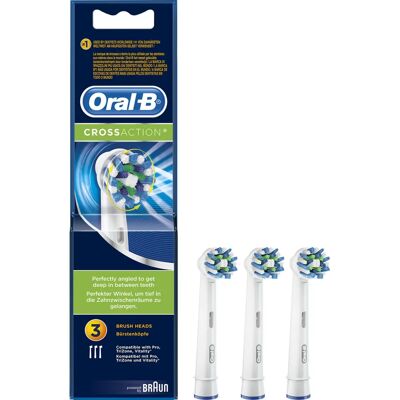 Oral B Recambio per Cepillo de Dientes Eléctrico Oral-B Cross Action X3 Oral B Recambio per Cepillo de Dientes Eléctrico Oral-B Cross Action X3