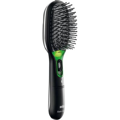 Braun BR710 Ionenkamm Haarbürste - Schwarz/Grün - Erwachsene Braun BR710 Ionenkamm Haarbürste - Schwarz/Grün - Erwachsene