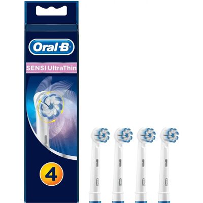 Têtes de Rechange Braun Originales - Poils Ultra Fins - Pack de 4 - Publicité Têtes de Rechange Braun Originales - Poils Ultra Fins - Pack de 4 - Publicité