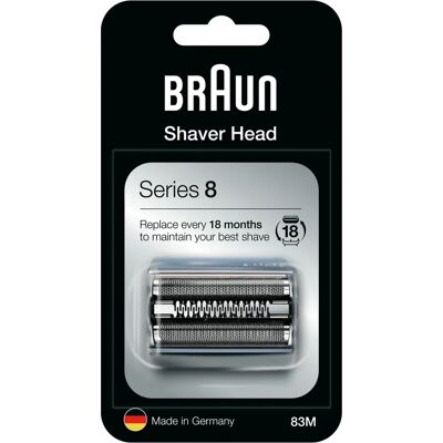 Tête de Rasoir de Rechange Argentée Braun Series 8 - Électrique Tête de Rasoir de Rechange Argentée Braun Series 8 - Électrique