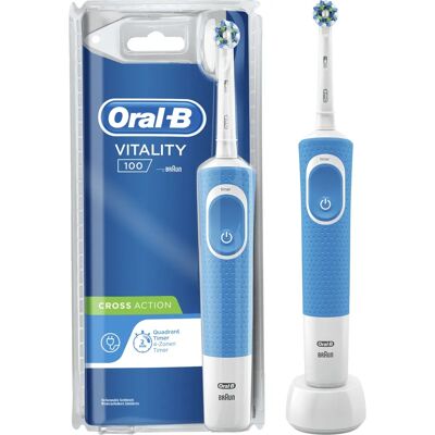 Brosse à dents électrique Vitality Bleue Oral-B - Brosse électrique - Publicité Brosse à dents électrique Vitality Bleue Oral-B - Brosse électrique - Publicité