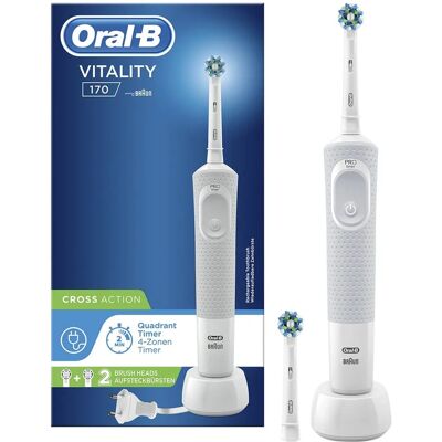 Cepillo eléctrico Oral-B Vitality 170 CrossAction - Adulto Blanco Cepillo eléctrico Oral-B Vitality 170 CrossAction - Adulto Blanco