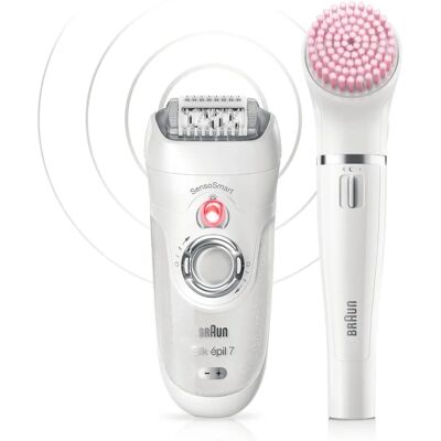 Épilateur Braun Silk-épil 7 81685706 - Blanc & Argent Épilateur Braun Silk-épil 7 81685706 - Blanc & Argent