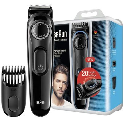 Braun BT3000 Trymer do Brody - Regulowana Długość 0,5-20mm - Bezprzewodowy Braun BT3000 Trymer do Brody - Regulowana Długość 0,5-20mm - Bezprzewodowy