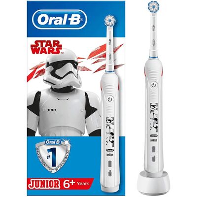 Spazzolino elettrico Oral-B Junior Pro2 Starwars Bianco - Spazzolino per bambini Spazzolino elettrico Oral-B Junior Pro2 Starwars Bianco - Spazzolino per bambini