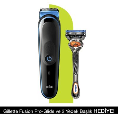Braun MGK5245 - 7-i-1 Skäggtrimmer - Svart/Blå Braun MGK5245 - 7-i-1 Skäggtrimmer - Svart/Blå