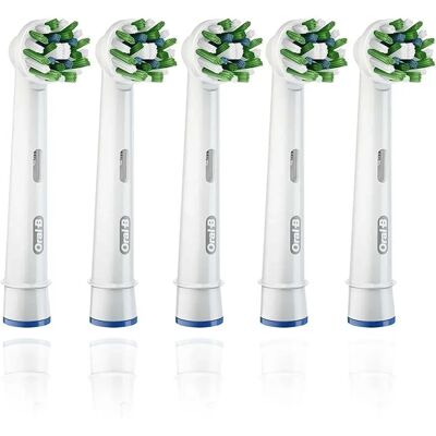 Oral-B CrossAction Replacement Head - White - Oral-B Oral-B CrossAction Replacement Head - White - Oral-B