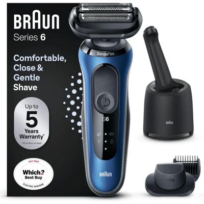Braun Series 6 Electric Shaver - Blue Braun Series 6 Electric Shaver - Blue