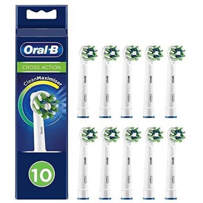 Oral-B Cross Action Black Toothbrush Head 10 Pack - Toothbrush Head Oral-B Cross Action Black Toothbrush Head 10 Pack - Toothbrush Head