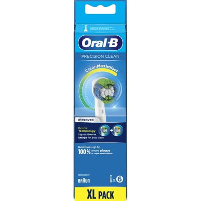 Oral-B Precision Clean hammasharjanpää - 6 kpl Oral-B Precision Clean hammasharjanpää - 6 kpl