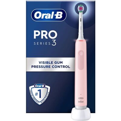 Oral-B Pro 3 3000 Sensitive Clean - Pink Oral-B Pro 3 3000 Sensitive Clean - Pink