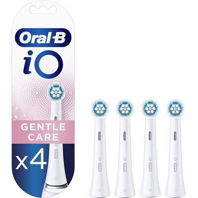 Oral-B iO Sanfte Pflege Ersatz-Bürstenköpfe - 4 Stk - Ersatz-Zahnbürste Oral-B iO Sanfte Pflege Ersatz-Bürstenköpfe - 4 Stk - Ersatz-Zahnbürste