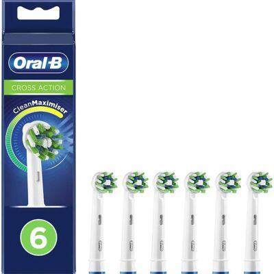Oral B Cross Action Weiß Ersatzköpfe - Zahnbürstenköpfe Oral B Cross Action Weiß Ersatzköpfe - Zahnbürstenköpfe