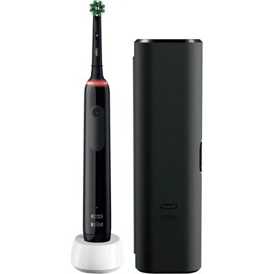 Oral-B Pro 3 3500 Elektrische Zahnbürste - Tiefenreinigung, 3 Modi, Weiß, Schwarz Oral-B Pro 3 3500 Elektrische Zahnbürste - Tiefenreinigung, 3 Modi, Weiß, Schwarz