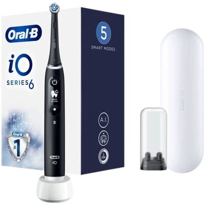 Oral-B iO 6 Elektrische Zahnbürste - Schwarz - 5 Modi Oral-B iO 6 Elektrische Zahnbürste - Schwarz - 5 Modi