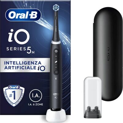 Oral-B iO5 Elektrische tandenborstel - Bluetooth, 5 modi, Zwart Oral-B iO5 Elektrische tandenborstel - Bluetooth, 5 modi, Zwart
