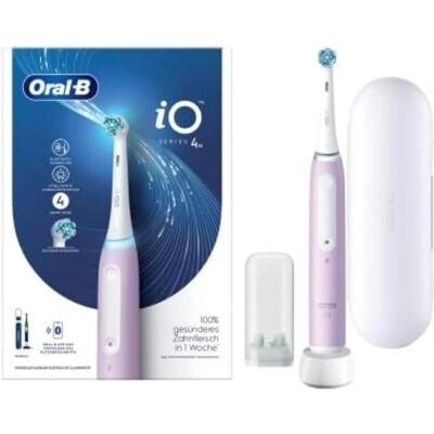 Brosse à dents électrique Oral-B iO Series 4 Lavande - 3 Modes & Étui de Voyage - Publicité Brosse à dents électrique Oral-B iO Series 4 Lavande - 3 Modes & Étui de Voyage - Publicité