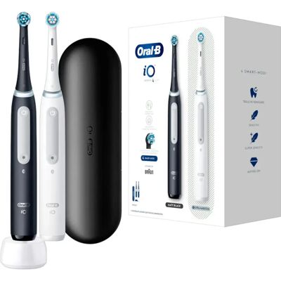 Braun iO Series 4 Duo Elektromos fogkefe - Érzékeny - Fehér - Fekete Braun iO Series 4 Duo Elektromos fogkefe - Érzékeny - Fehér - Fekete