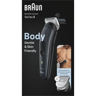 Braun BodyGroomer 3 BG3340 - Σαμπουάν σώματος, SkinShield, Αδιάβροχο Braun BodyGroomer 3 BG3340 - Σαμπουάν σώματος, SkinShield, Αδιάβροχο