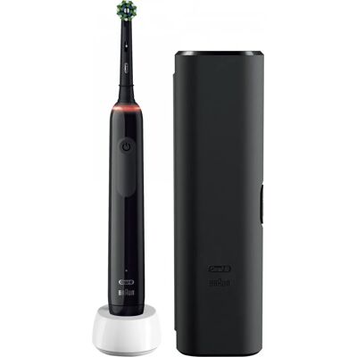 Oral-B Pro3 3500 Elektrische Zahnbürste - Schwarz, Reisetasche, Extra Kopf Oral-B Pro3 3500 Elektrische Zahnbürste - Schwarz, Reisetasche, Extra Kopf