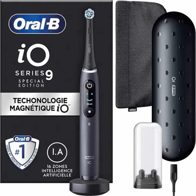 Spazzolino Elettrico Oral-B iO 9 Nero - Kit da Viaggio Spazzolino Elettrico Oral-B iO 9 Nero - Kit da Viaggio