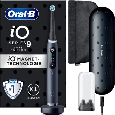 Spazzolino elettrico Braun Oral-B iO Series 9 Luxe Edition nero onice - 7 modalità, display interattivo Spazzolino elettrico Braun Oral-B iO Series 9 Luxe Edition nero onice - 7 modalità, display interattivo