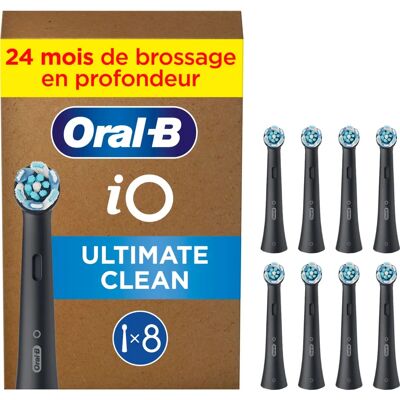 Oral-B iO Ultimate Clean testine per spazzolino elettrico - nere (8 pz) Oral-B iO Ultimate Clean testine per spazzolino elettrico - nere (8 pz)