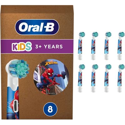 Oral-B Kids 3+ Jahre Ersatzbürste - Spiderman Ersatzbürste (8 Stück) Oral-B Kids 3+ Jahre Ersatzbürste - Spiderman Ersatzbürste (8 Stück)