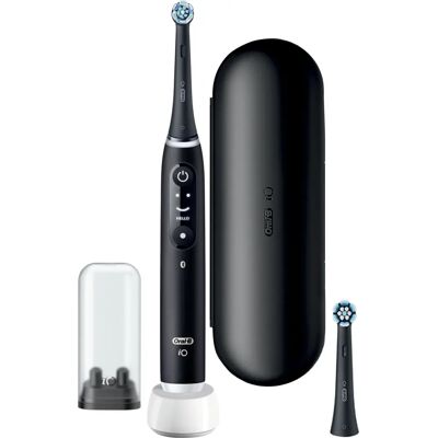 Brosse à dents électrique Oral-B iO6N Noire - Capteur de pression, 5 modes, Étui de voyage Brosse à dents électrique Oral-B iO6N Noire - Capteur de pression, 5 modes, Étui de voyage