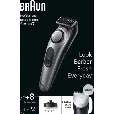 Braun Barttrimmer Series 7 BT7420 - Präzise, Kabellos, Wasserfest Braun Barttrimmer Series 7 BT7420 - Präzise, Kabellos, Wasserfest