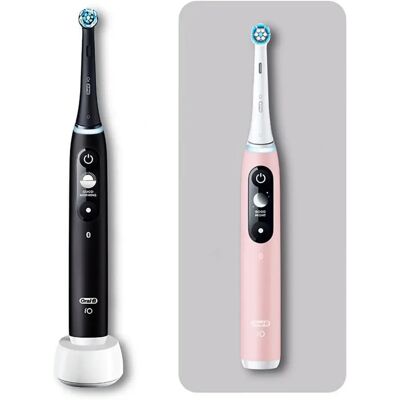 Pack double Oral-B iO 6 Brosse à dents électrique - Rose - Publicité Pack double Oral-B iO 6 Brosse à dents électrique - Rose - Publicité