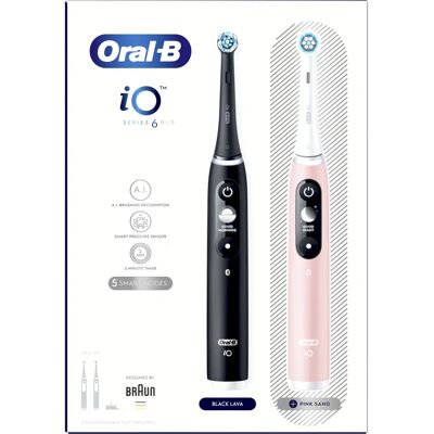 Oral-B Elektrisk Tandborste - Svart, Rosa, 5 Lägen Oral-B Elektrisk Tandborste - Svart, Rosa, 5 Lägen