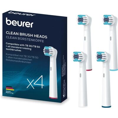 Testine per spazzolino Beurer Clean - bianche (4 pz) Testine per spazzolino Beurer Clean - bianche (4 pz)