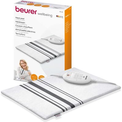 Cuscino Termico Beurer HK 25 - 100W, Beige Grigio - Cuscino Termico Cuscino Termico Beurer HK 25 - 100W, Beige Grigio - Cuscino Termico