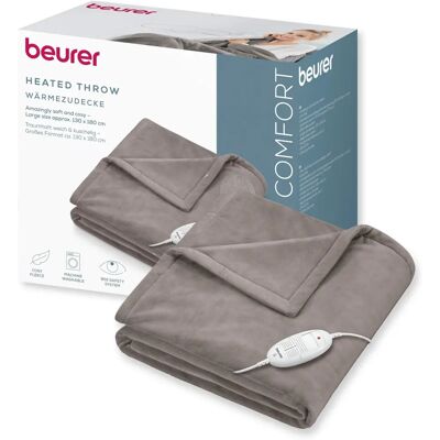 Beurer HD75 Cosy Heated Throw - Taupe - Thermal Supports & Pain Relief Beurer HD75 Cosy Heated Throw - Taupe - Thermal Supports & Pain Relief