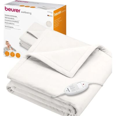 Couverture électrique Beurer HD 75 - 6 niveaux, auto arrêt, blanc - Publicité Couverture électrique Beurer HD 75 - 6 niveaux, auto arrêt, blanc - Publicité
