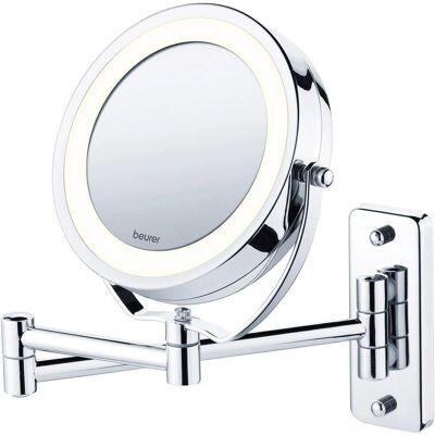 Beurer Silver BS 59 Cosmetic Mirror LED Light Compact 11cm Beurer Silver BS 59 Cosmetic Mirror LED Light Compact 11cm