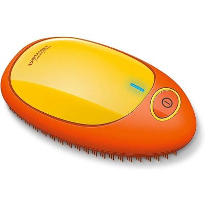 Cepillo de pelo naranja y amarillo Beurer - Ionizante - Tecnología de iones - 3A Garantía Cepillo de pelo naranja y amarillo Beurer - Ionizante - Tecnología de iones - 3A Garantía
