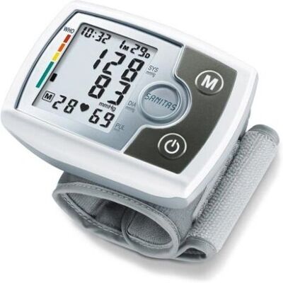 Sanitas SBM 03 Moniteur Automatique de Tension Artérielle pour Poignet - Publicité Sanitas SBM 03 Moniteur Automatique de Tension Artérielle pour Poignet - Publicité