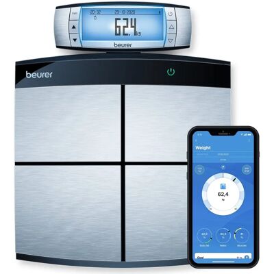 Beurer BF105 - Personal scale body analysis - Bluetooth - 180kg - Stainless steel Beurer BF105 - Personal scale body analysis - Bluetooth - 180kg - Stainless steel