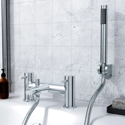 NES - Blossom Modern Bridge - Deck Mounted - Bath Filler NES - Blossom Modern Bridge - Deck Mounted - Bath Filler