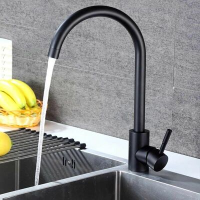 ROSMMEL - Grifo de cocina moderno redondo - rotación 360° ROSMMEL - Grifo de cocina moderno redondo - rotación 360°