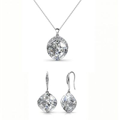 MYC Paris Tiffy Hook Set - Zilverkleurig & Kristal Witzilver - Sieradenset MYC Paris Tiffy Hook Set - Zilverkleurig & Kristal Witzilver - Sieradenset